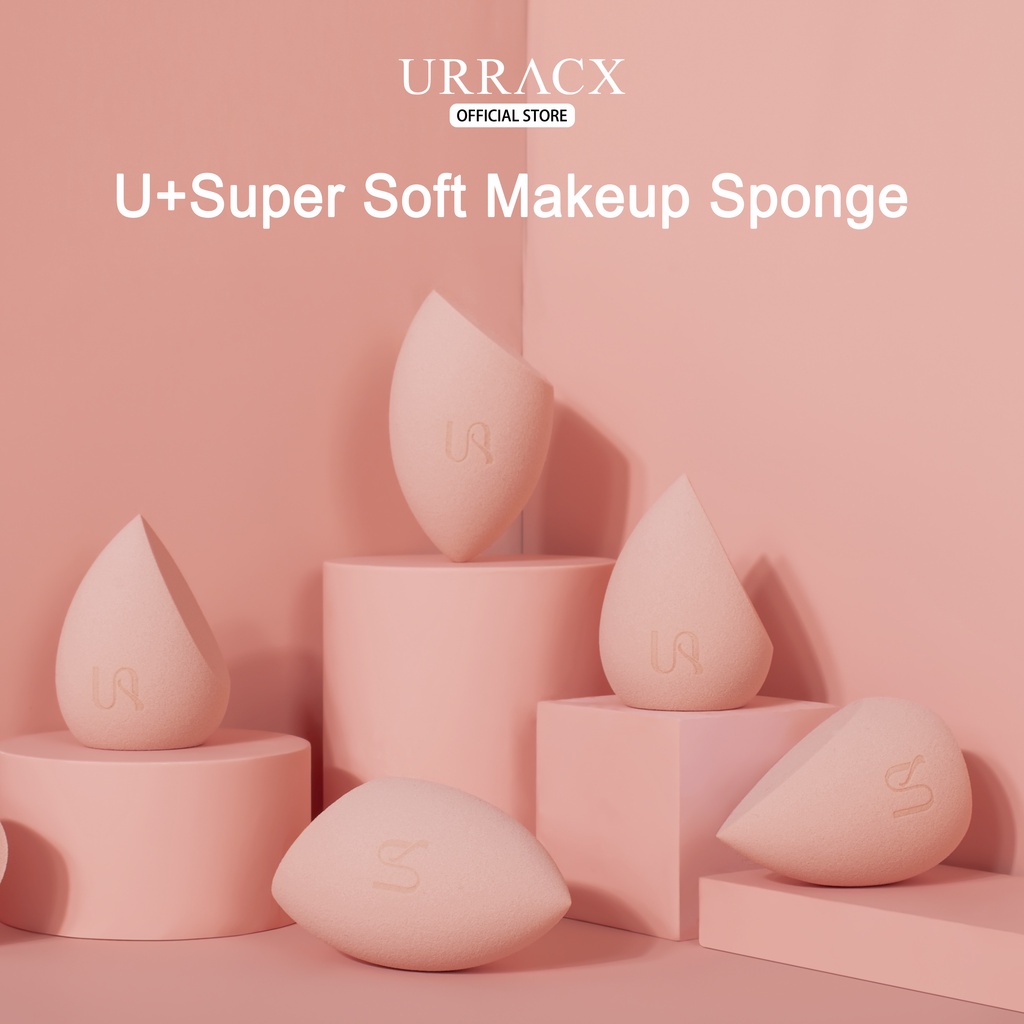 URRACX Spons Bentuk Base Makeup Sponge Set Bevel Triangular Sponge Soft