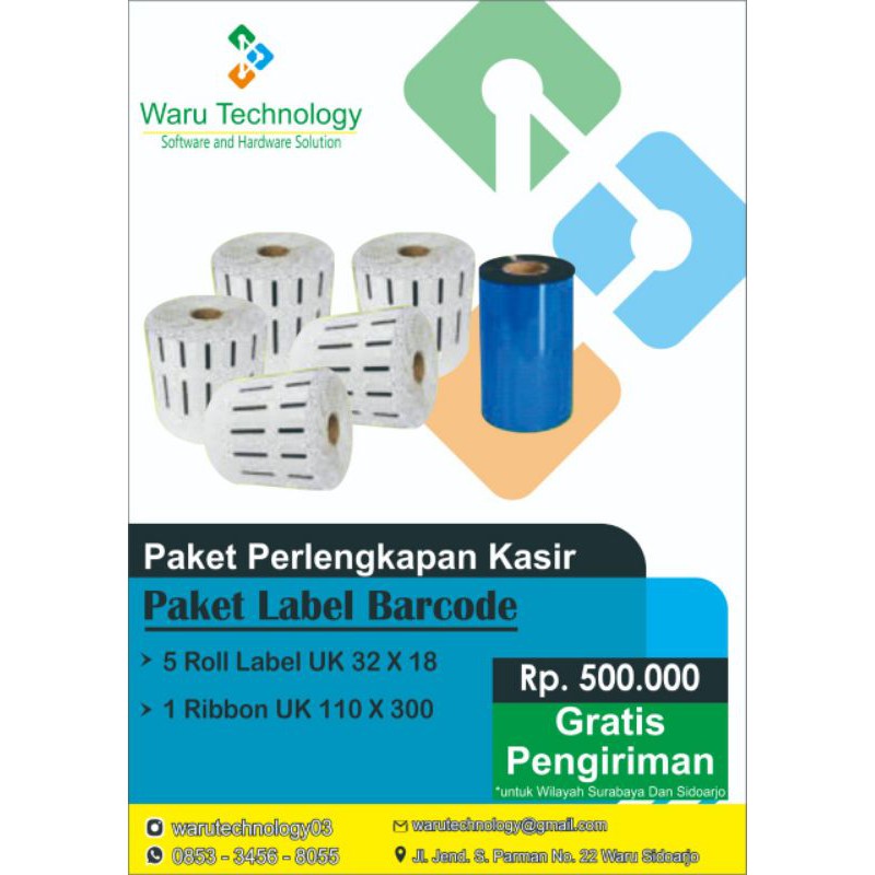 

Paket Label 32x18(10.000pcs)