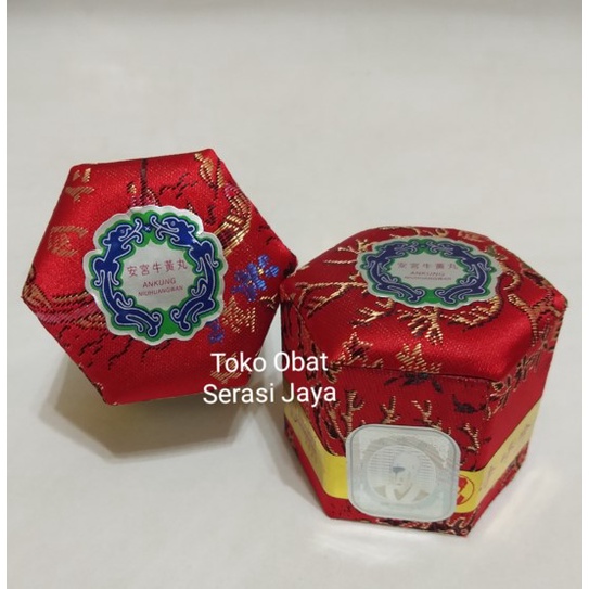 Ankung / Angong Niu Huang Wan Tong Ren Tang per Boli 3gr Pemulih Kesadaran