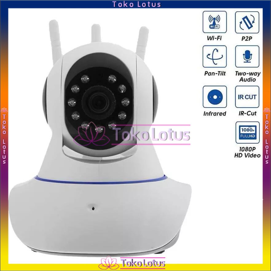 ₙₑW Bᵢₛₐ CₒD - DETECTOR CONTROL BY APP V380 PRO 3 ANTENA CCTV ORION 1080 P INFRARED MOTION