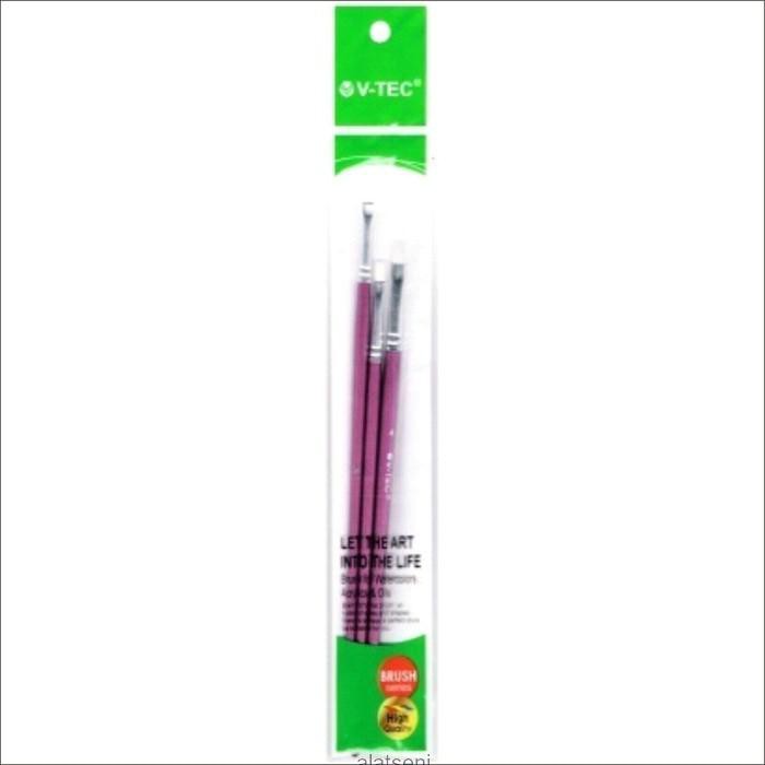 

Kuas Lukis Set Kuas Lukis V-tec A0294 /Kuas Lukis Joyko Br-8 / Kuas Lukis Joyko Br-1 /