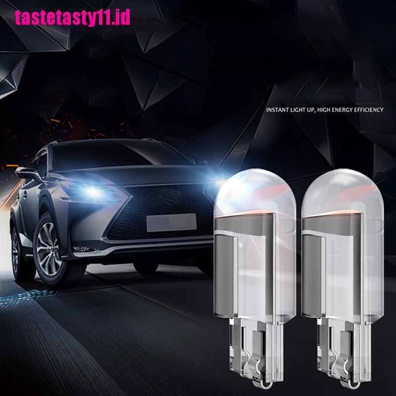 2pcs Lampu Bohlam LED W5W 194 T10 6000K Untuk Mobil