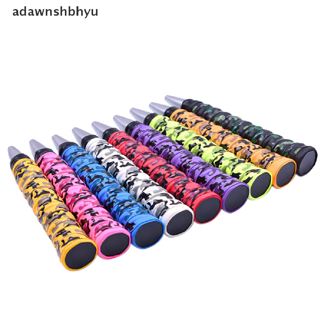 Adawnshbhyu Serap Keringat Raket Tape Anti slip Handle Grip Untuk Kamuflase Badminton Tenis