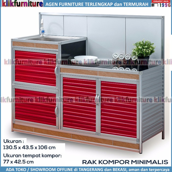 Rak Kompor Rak Wastafel Rak Piring Aluminium Asli
