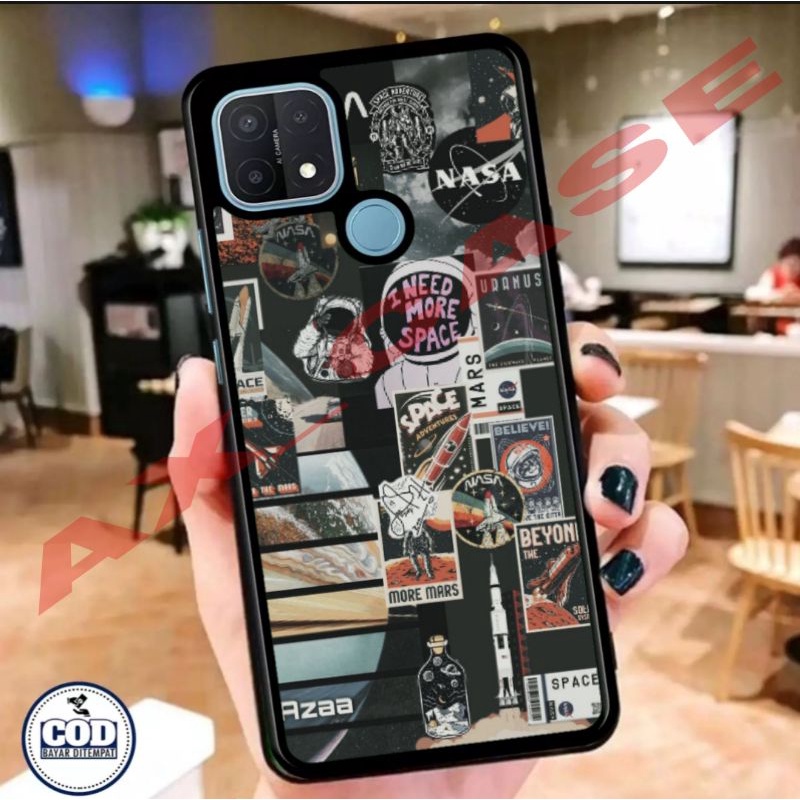 Ax Case custom Realme C25 C21 C15 C12 & Xiaomi Redmi 9C Fashion AesThetic Nasa Space Astronot Series