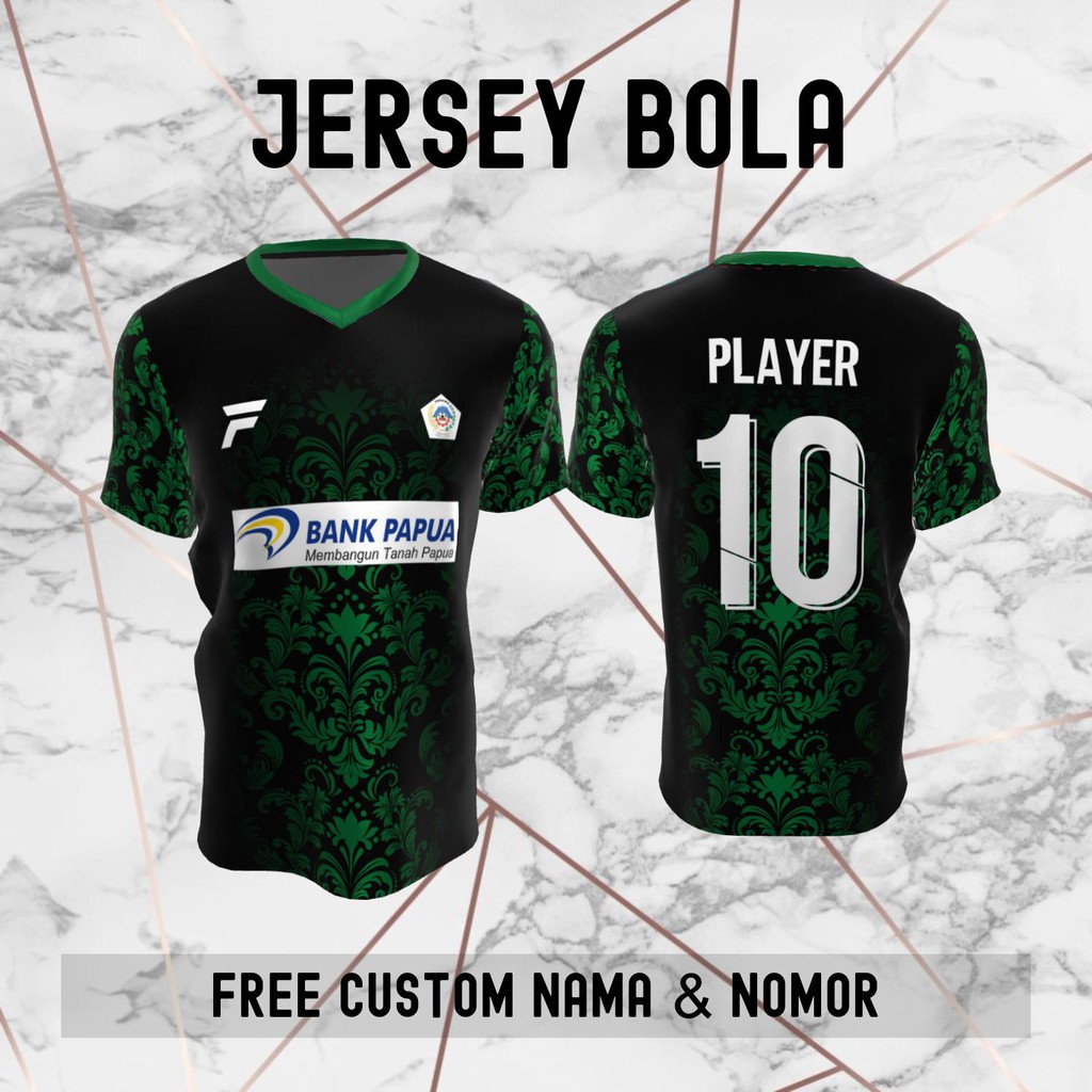Jersey Batik Persiwa Wamena Klub Bola Baju Kaos Custom Nama dan Nomor Punggung - 789