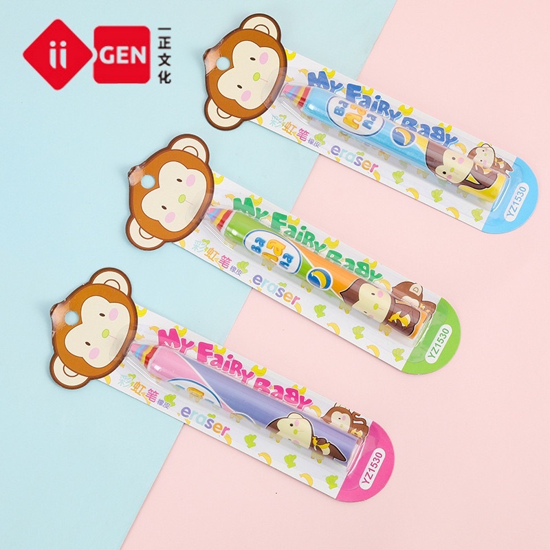 

[delunashop]ii Gen PENGHAPUS PREMIUM penghapus karakter pensil banana monkey eraser