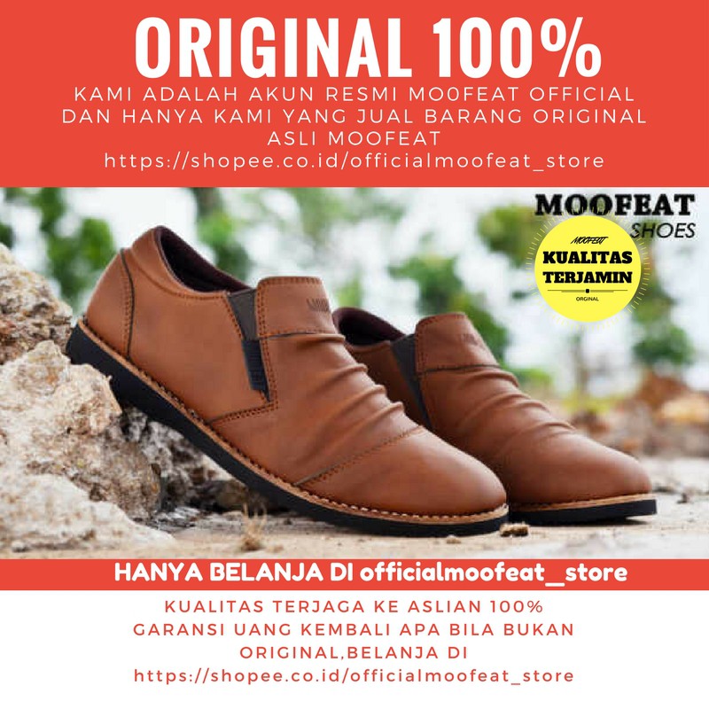 SEPATU SLIP ON CASUAL MOOFEAT WRINGKLE ORIGINAL HANDMADE