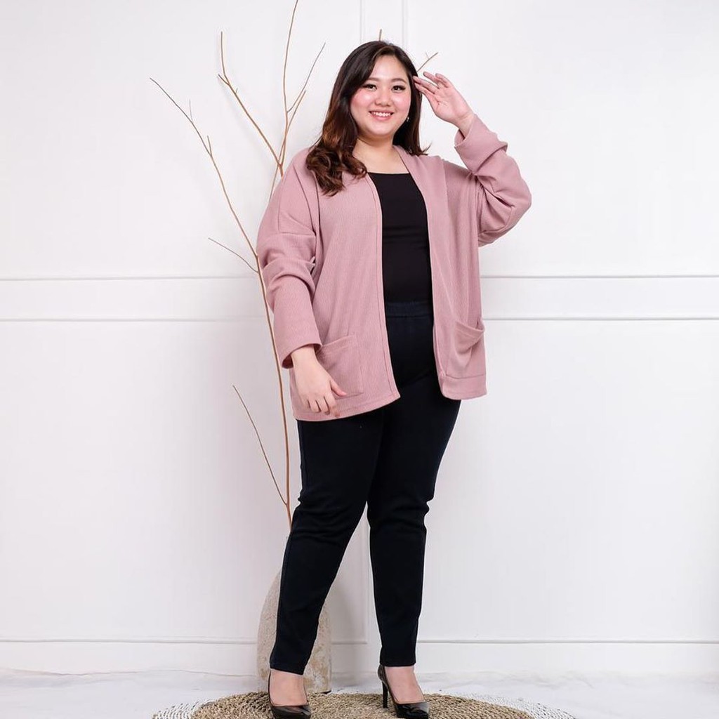 Amy Oversize Knit Cardy - Kardigan Rajut Jumbo