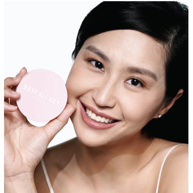 Rose All Day The Realest Lightweight Compact Powder Light Medium Tan ORIGINAL | RoseAllDay