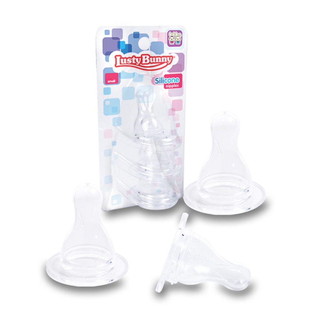 Lusty Bunny Isi 3 pcs Silicone Nipple Dot Bayi