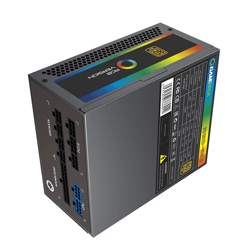 Gamemax PSU RGB 550W Gold 80 Plus Full Modular