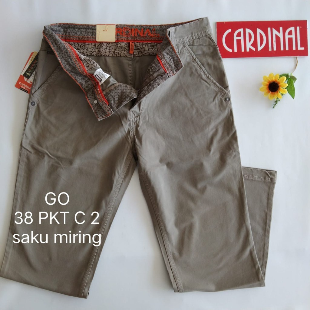 BB 37-38 PKT CARDINAL CASUAL CELANA POCKETS PANJANG Pria Fashion Laki Brand Kekinian Celana Chino