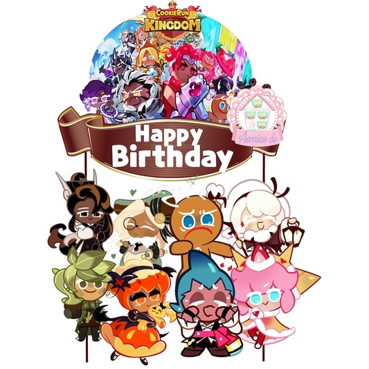 COOKIE RUN KINGDOM CAKE TOPPER