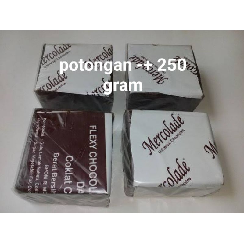 mercolade flexy dark coklat compound 250 gram