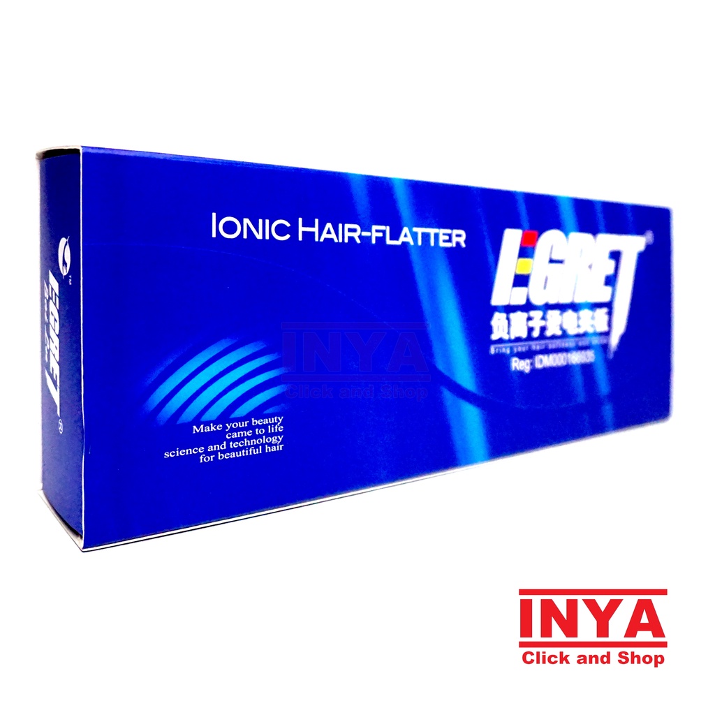 EGRET IONIC HAIR FLATTER M 10x4cm Straightener - Alat Catok Rambut