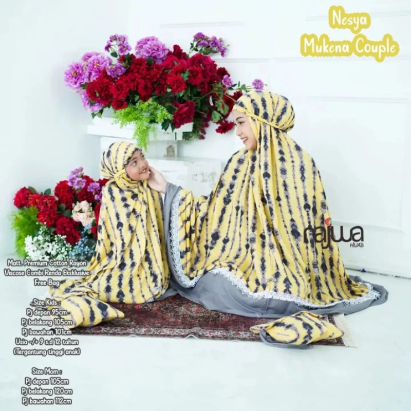 nesya mukena couple // mukena couple // ori najwa