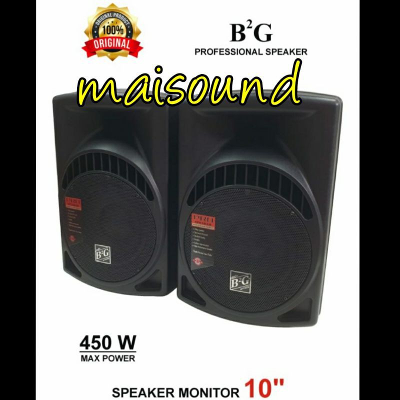 SPEAKER PASIF B2G 10 INCH MODEL MACKIE BOX FIBER SEPASANG 2 UNIT