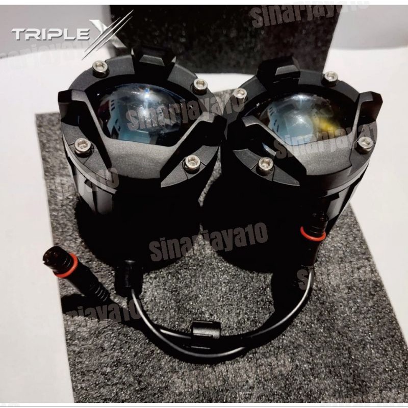 triple x Mini projie kecil lampu proji mini sorot laser mobil motor triple x M5 m 5 tembak terang te