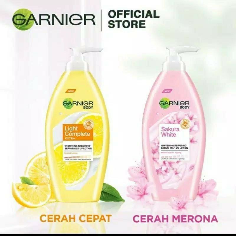 Garnier Sakura White / Light complate UV Body Lotion Serum Skin Care 400 mL