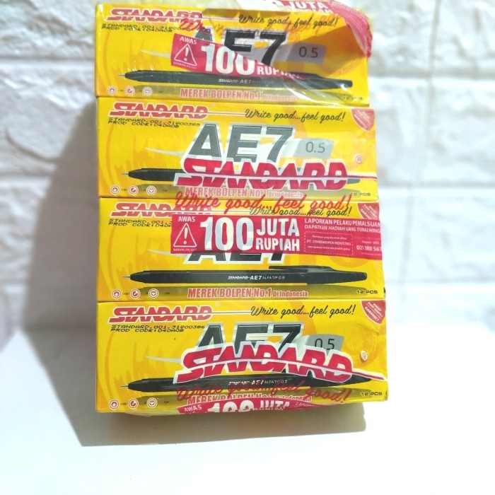 

Gilaa!!! Pulpen Standard Ae7 Isi 12 Pc Promo