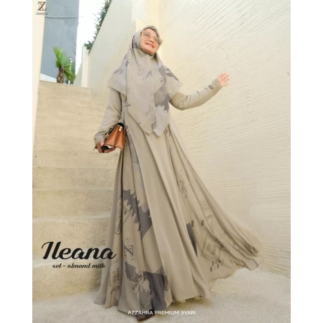 ileana set scarf (dress +scarf) by azzahra