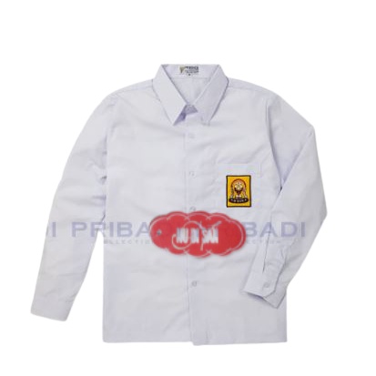 seragam sekolah smp baju putih lengan panjang