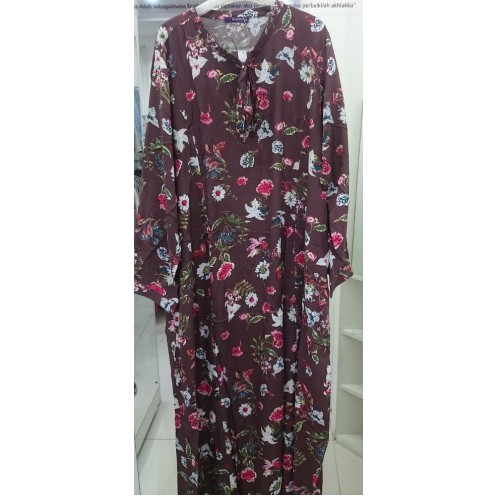 Gamis Elzatta Motif Bunga ( Gamis kenia )