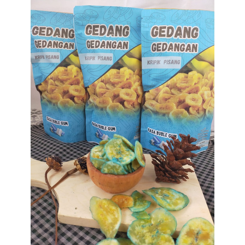 Gedang Gedangan Kripik Rasa Pisang Bubble Gum