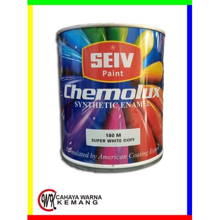 

CAT MINYAK,KAYU DAN BESI CHEMOLUX SUPER WHITE DOFF/MATT 1KG(180M)