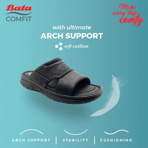 Bata Comfit Sandal Pria Fame Black