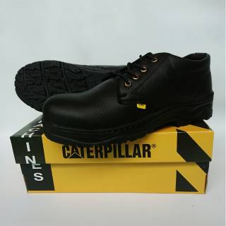  SEPATU  SAFETY CARTERPILLAR PENDEK  TALI  SEPATU  KERJA 