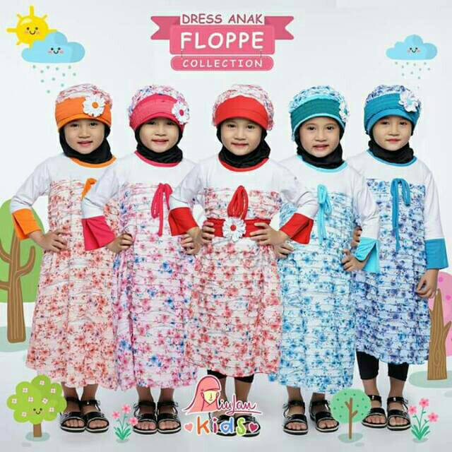 Busana Muslim Anak FLOPPE Dress by Miulan Kids