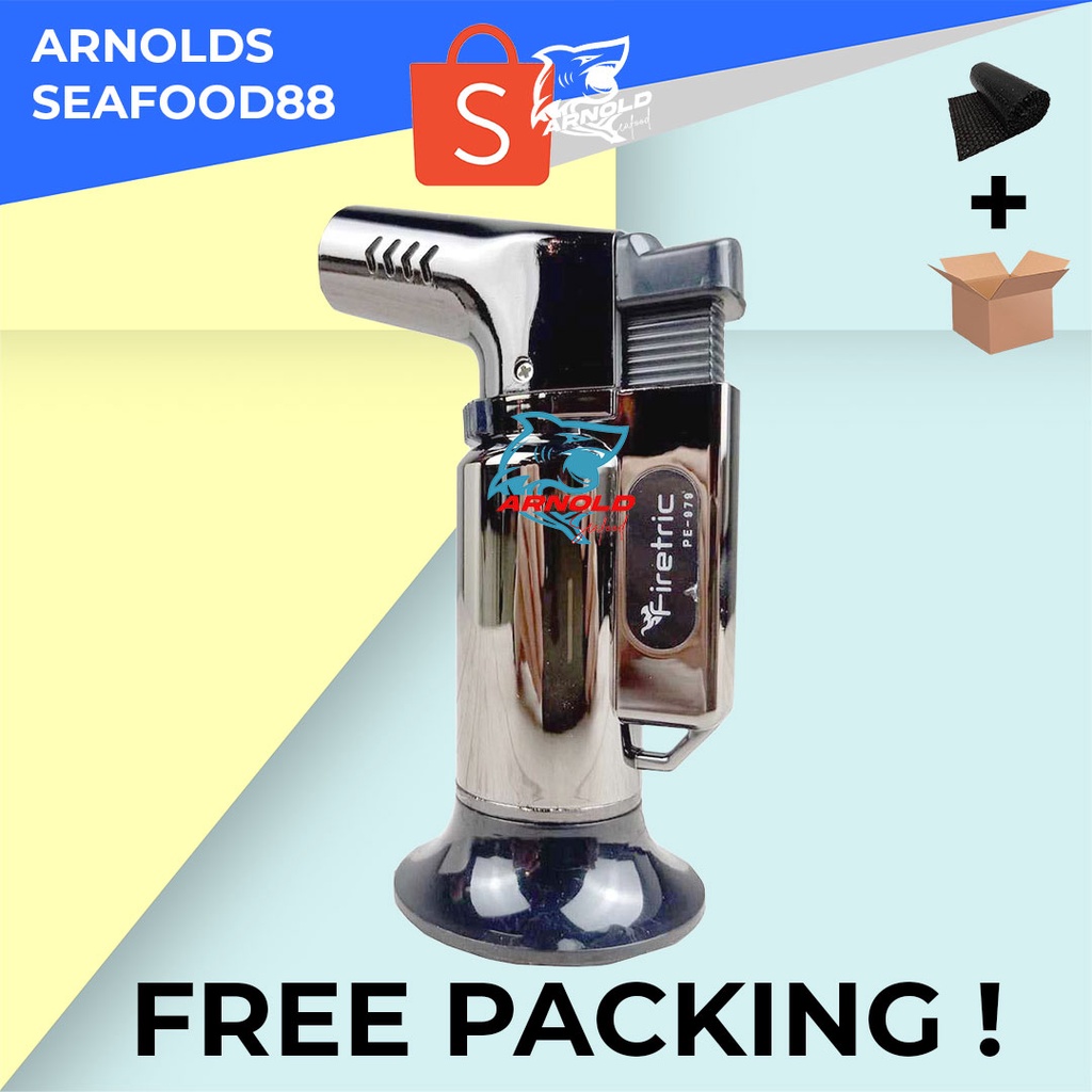 Korek Api Firetric Mini Gas Butane Turbo Torch Jet 3 Windproof