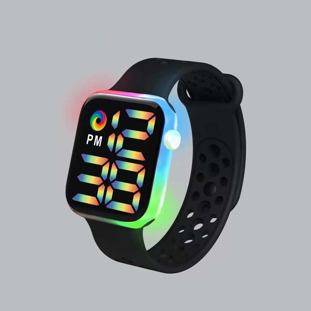 LED Watch Water Resistant - Jam Tangan Digital Pria &amp; Wanita Strap Rubber LED_8051 ( Group )