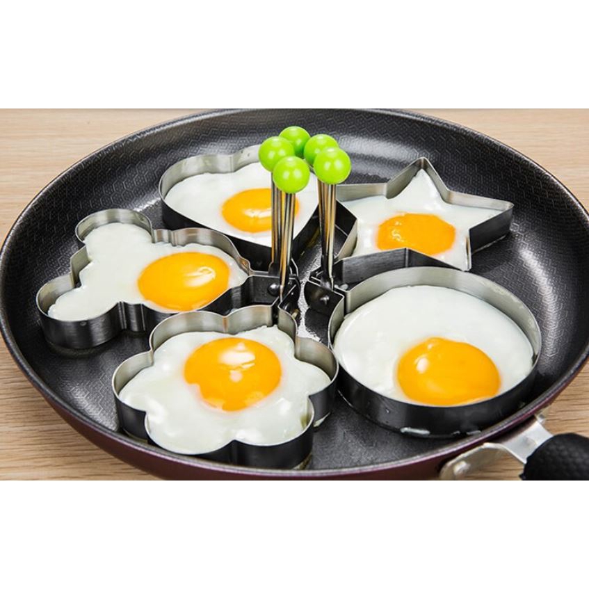 StarHome Alat Cetakan Telur Pancake Karakter - Alat Cetakan Telur Stainless Steel - Egg Mold