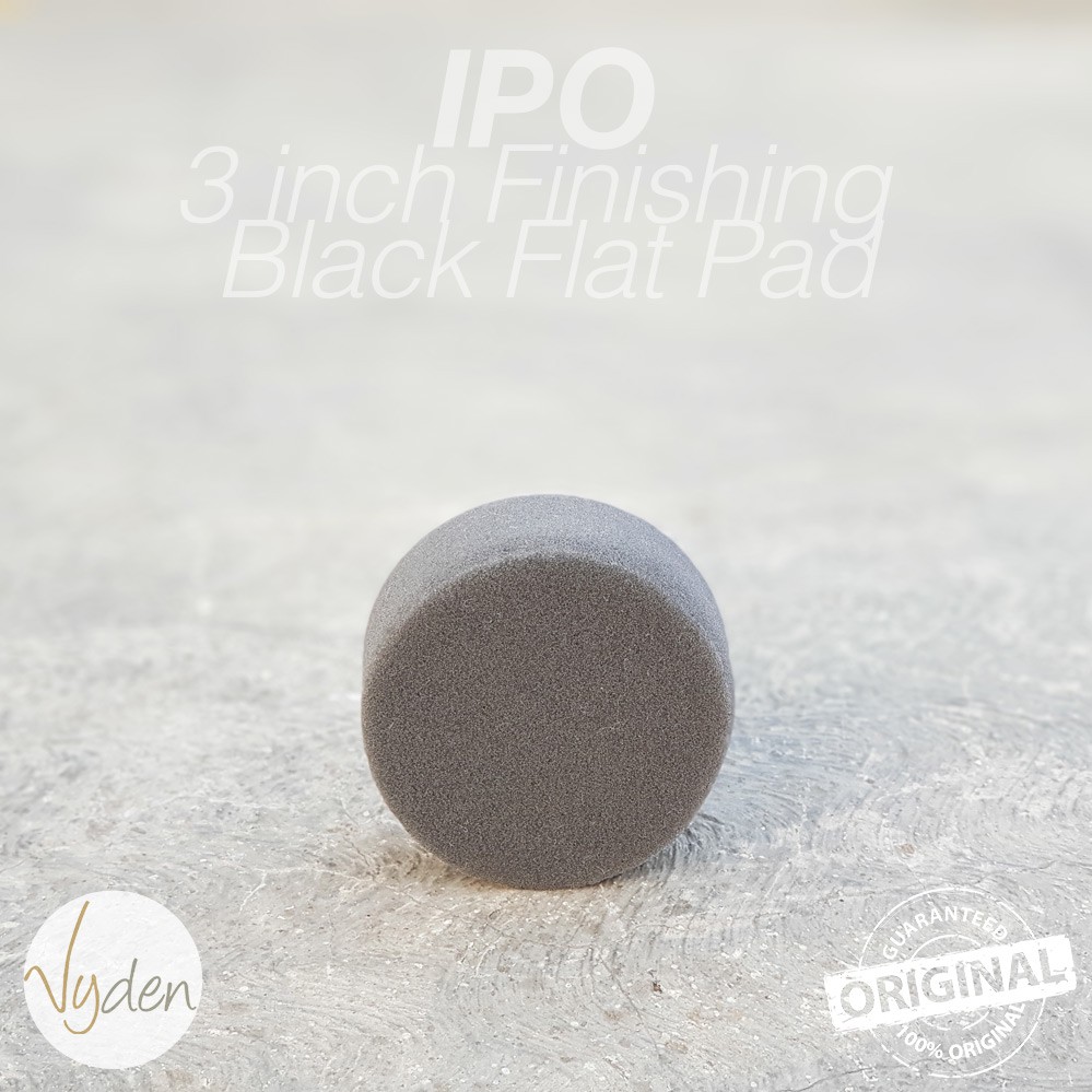 IPO Black Finishing Pad 3 inch Flat Wax Sealant Busa Mesin Poles Mobil MURAH