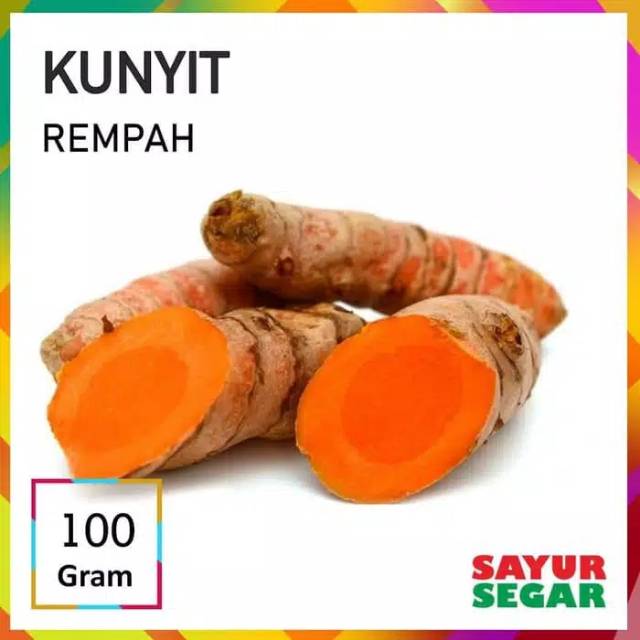 

kunyit kunir 100gram rempah kunyit