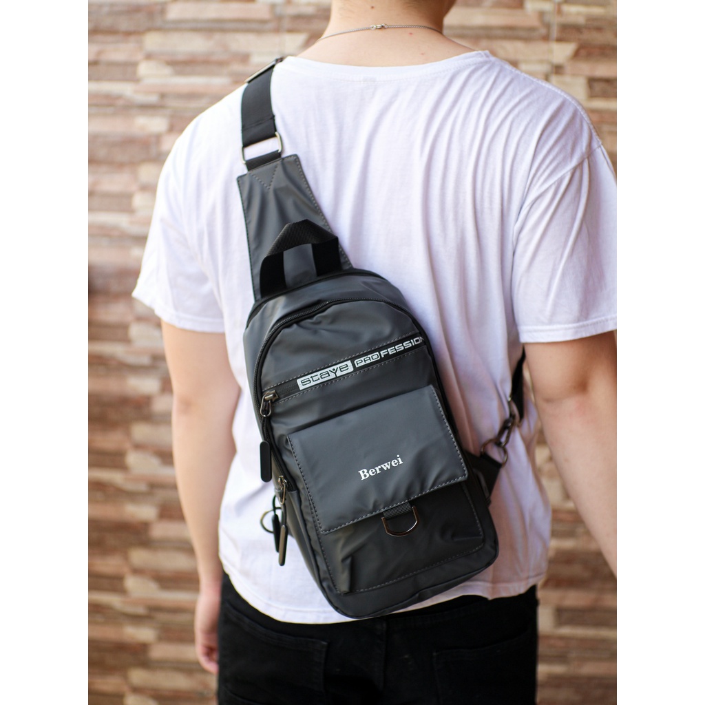 [Waterproof] Tas Sling Bag/ Ransel Mini/ Selempang Pria Anti Air - 389