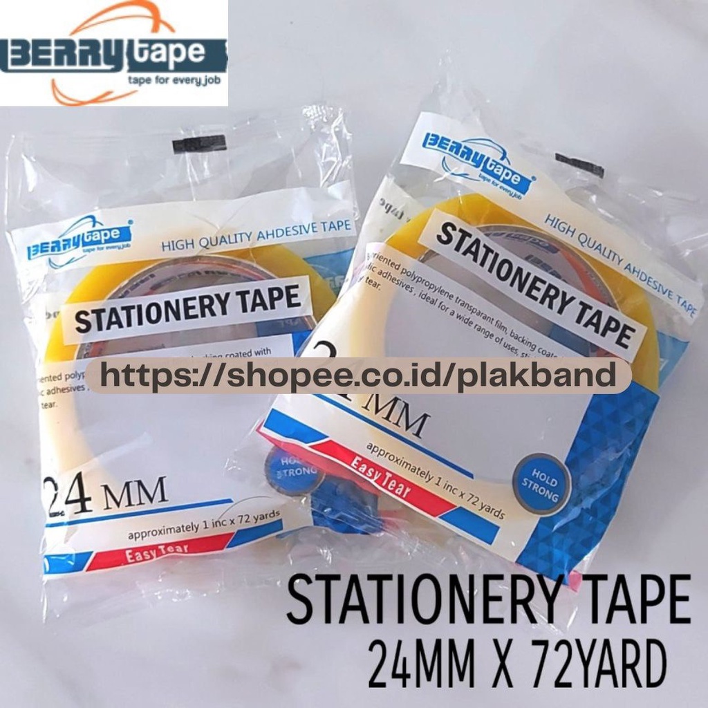 

Stationary Tape Berry 24mm x 72yard yellow - Berry Tape