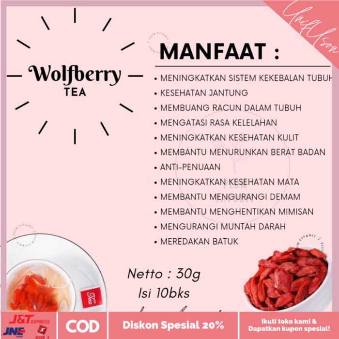 

⭐COD⭐ Gojiberry / Wolfberry Tea