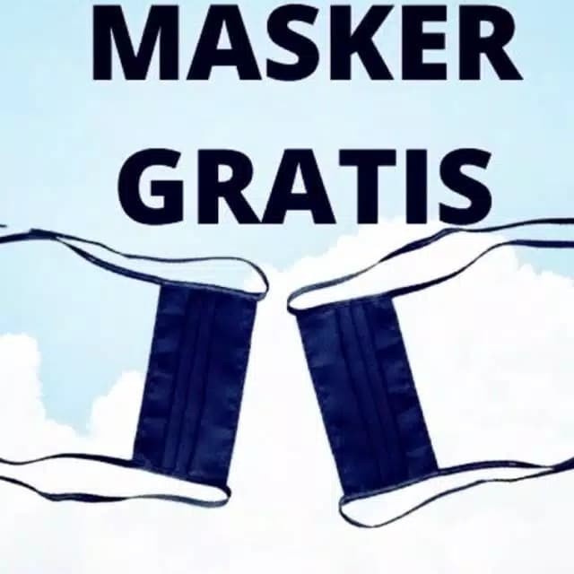 Masker GRATIS Peduli COVID CORONA Virus 1 akun 1 MASKER