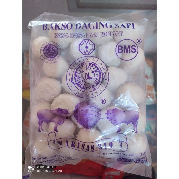 

Warisan 319 Bakso Daging Sapi BMS 600g / 25 butir