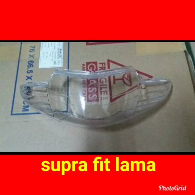 Mika kaca lampu depan supra fit lama