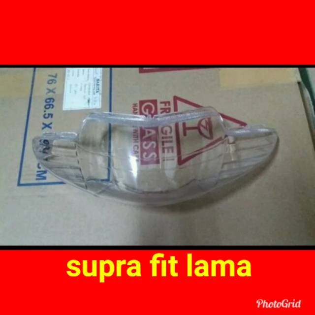 Mika kaca lampu depan supra fit lama