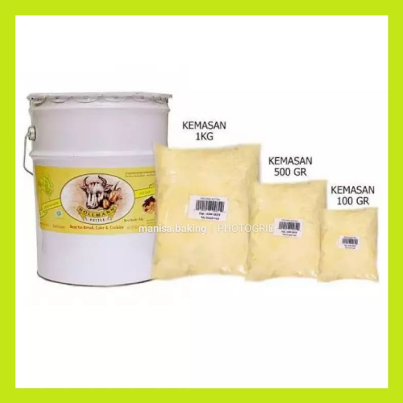 

HOLLMAN BUTTER 500 GR REPACK HALAL BUTTER COOKIES KUE KERING HOLLMAN