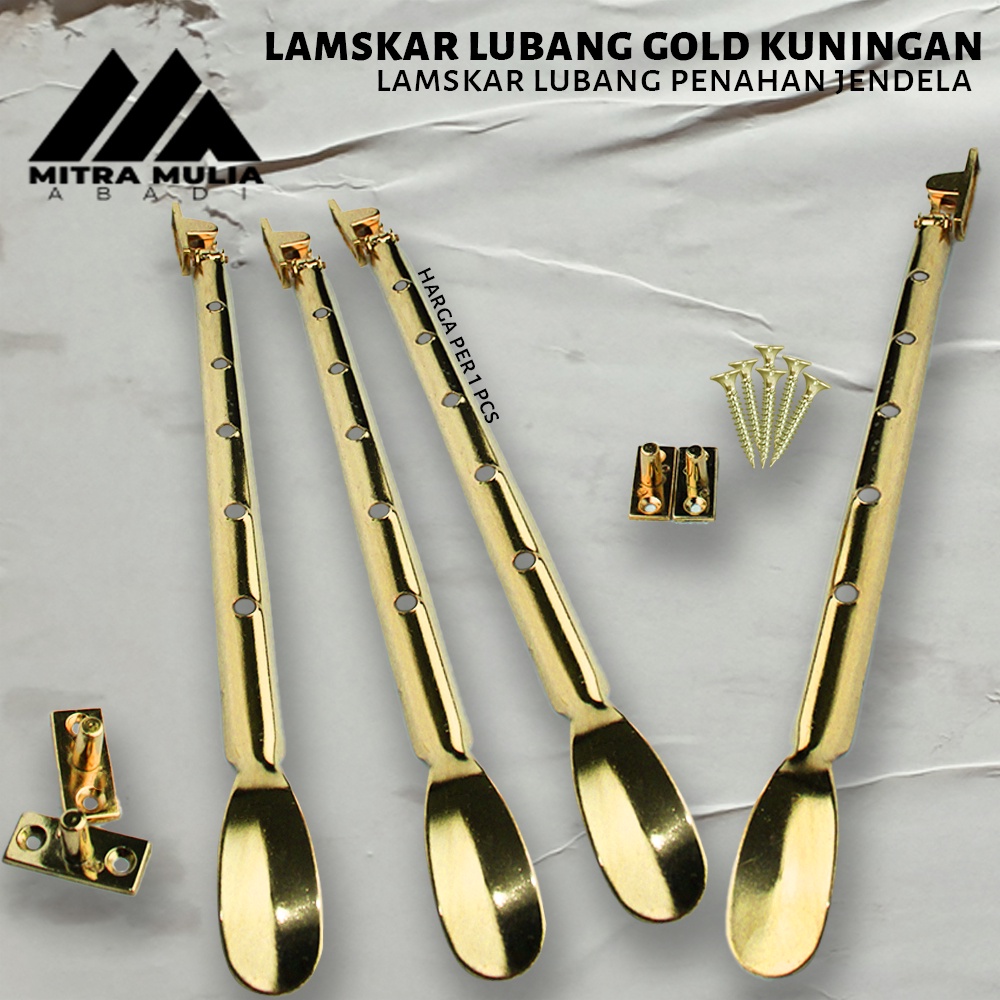 Ramskar Lubang Kuning Lamskar Penahan Jendela / Hak Angin Sendok 30 cm