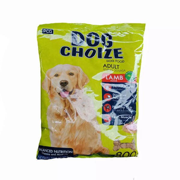 Dog Choize Lamb Flavor 800gr Adult Food Makanan Anjing Dewasa 800 gram