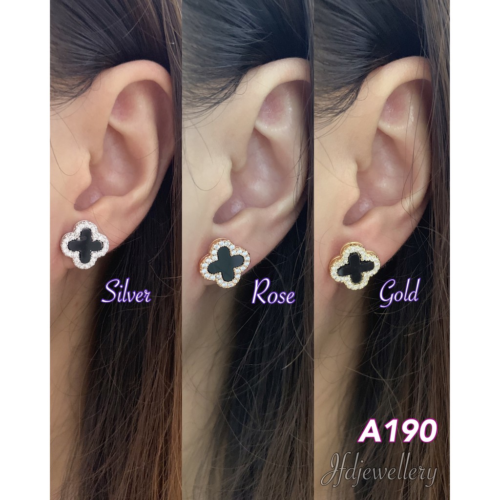 Anting titanium van cleef anting tindik / hooks anting van cleef- A190