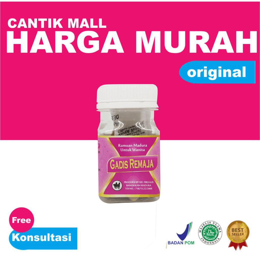 

Jamu Gadis Remaja By FIRDAUS ORIGINAL /jamu gadis /jamu madura/jamu khusus peremajaan kewanitaan